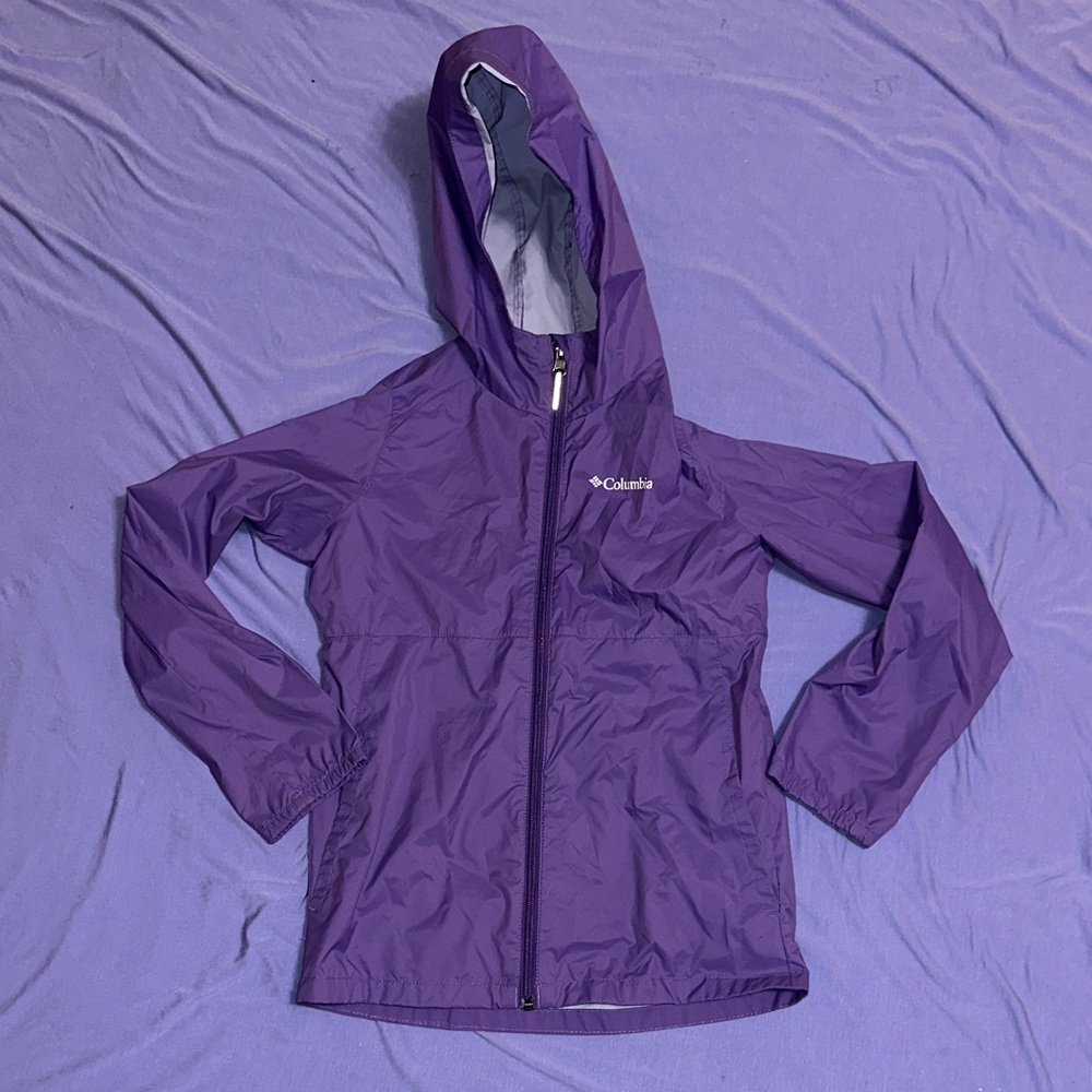 Columbia Violet Hooded Windbreaker